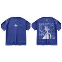 2026 Hot Sale RAGE GIRL Tour T Shirt Double Sided Print Music Concert T-shirt Unisex Hip Hop Streetwear T-shirt Y2K Gothic Cotton Oversized T-shirts XXXXL blue