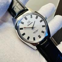 36mm Šanchajaus vyriškas laikrodis Retro 7120 Rankinis mechaninis judėjimas Minimalistinis verslo mechaninis laikrodis ant riešo Dropshipperis gray