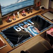Messi Color Mouse Pad Large Gaming Table Cushion Non-slip Laptop Tablet Big Mousepad XXL Mat Mini PC Playmat With Lock edge 30cmx60cm(11.8x23.6inch)