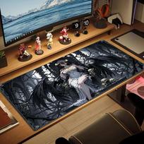 Albedo Overlord Color Mouse Pad Large Gaming Table Cushion Non-slip Laptop Tablet Big Mousepad XXL Mat Mini PC Playmat With Lock edge 30cmx80cm(11.8x31.5inch)