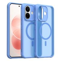 Xiaomi Redmi Note 17 Pro telefono dėklas, magnetinis smūgiams atsparus telefono dėklas, hibridinis buferio dangtelis Xiaomi Redmi Note 17 Pro šviesiai mėlyna spalva