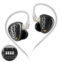 KZ Zenith Tunable IEM Metal Earphones Dynamic Driver HiFi Sound Customizable Audio Profile