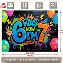 67th Birthday Backdrop Banner, Durable Indoor Outdoor Number 67 Party Decoration and Photo Background 110cm|x|180cm