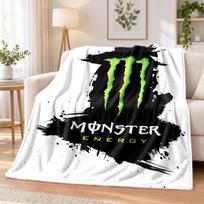 Monster Energy Flannel Throw Blanket Soft Warm Cozy For Sofa Bed Indoor Home Bedroom Use 130cmx150cm