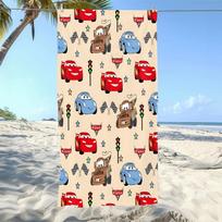 McQueen Cars Cars Quick-Drying Bath Towel Microfiber Beach Towel 15-50×100cm