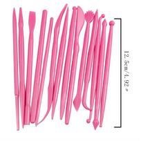 14Pcs/set Cake Carved Group Fondant Cake Sugar Flower Sculpture Group Shaping Baking DIY Decorating Tools Gumpaste Molds Moulds rožinė