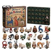 Acrylic Animal Collection 2026 Advent Calendar, 24-Day 2D Ornament Set with Christmas Party Favors Cute Figures, Tree Hanging Decor, Gift for L