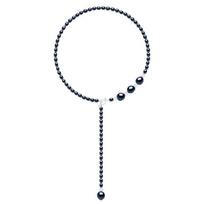 Necklace - PEARLS & COLORS - Pearls & Colors - 4-5 mm Freshwater Pearls - Baroque - 925 Silver gray