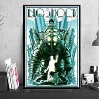 Bioshock Rapture Vaizdo žaidimo plakatai ir spaudiniai Drobės tapyba Sienų paveikslai svetainei Menas Dekoratyvinis namų dekoras Cuadros 60cm×100cm NoFrame