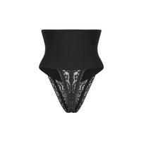 Women Tummy Control Thong Butt Lifter High Waist Shaping Panties Sexy Lace Underwear Soft Lingerie Shapewear Seamless Briefs L juoda