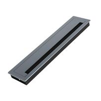 Thickening Desk Cable Management Grommets with Brush Homes Office Cord Organizer Inserts Rectangle Cable Hole Covers 4 gray