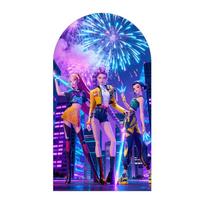 Kpop Demono Medžiotojo Arkos Fonas Rumi Zoey Mira Koncertas Muzikos Scena Šventė Mergaitės Gimtadienis Kūdikio Krikštynos Dvišalis Dekoravimo Fonas 2.6X4.9ft(80x150cm)