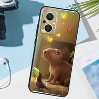 Cute Capybara Cover For OPPO Reno 14 Pro 10 11 12 13 14F 13F 12F 11F 7 8 Lite OPPO Find X9 X6 X5 X8 Pro Case OPPO Reno7 Lite beige