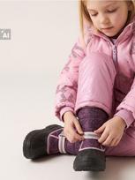 Sinsay - Neperšlampami žieminiai batai su dygsniuotu aulu ir lipukų užsegimu - ryškiai rožinė