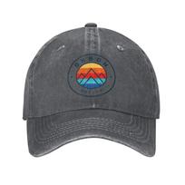 Retro Oxbow Oregonas Žvejyba Vasarinės beisbolo kepurės Unisex Susidėvėjęs medvilninis apsauginis nuo saulės kepurė Kalnų lauko veikla Reguliuojamos kepurės Kepurė Adjustable gray