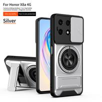 For Honor X8A Case Honor X8 4G Cover Honor X8C X8a x8 Cases Magsafe Magnetic Fold Holder Military Armor Camera Protection Cover Honor X8 4G white
