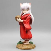 Anime Inuyasha Action Figure Q Version Childhood Inuyasha Figures Noodle Stopper Model PVC Collection Ornaments Cute Dolls Toys white