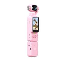 4K Handheld Gimbal Action Camera HD 180° Rotatable Lens Anti-shake Pocket Vlog Camera with Fill Light for Outdoor Sports no card
