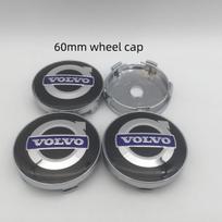 4pcs 3D  VOLVO XC60 XC90 56mm 60mm 68mm Car emblem Wheel hub Center Cap Badge covers sticker Decals Styling accessories VO2 gray