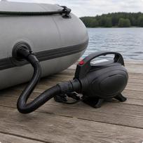 Electric Air Blower High Power Inflatable Boat Pump Inflate and Deflate Aquatic Inflator water gray