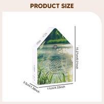 Bird Chirping Sound Box Singing Speaker Realistic Audio Birdsong Music Box Decoration for Interior Relax Home Travel Sleep Gifts Reed Style gray