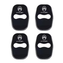 4 vnt. Automobilio durų spynos dangtelis Nerūdijančio plieno apsauginiai priedai Citroen C2 Picasso Jumper Cactus 2CV VTS DS3 RD3 Xsara Grand juoda