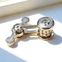 Šaunus pilnai metalinis piršto galiuko giroskopas Chaoso švytuoklė Dviguba švytuoklė Fidget spinner Sulankstomas tylus sumažinti spaudimą žaislas Vyrams vakarėlis gray