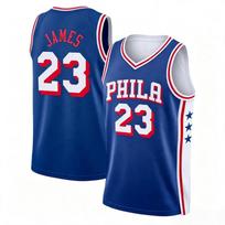 James Philadelphia 23 Krepšinio marškinėliai be rankovių Quick Dry Sportinis gatvės stilius Gerbėjų treniruočių liemenė Šeimos derinys 2XL gray