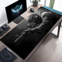 Large Mouse Pad Tactical Soldier Design NonSlip Xxl Desk Pad Gaming Accessories Stitched Edges For Home And Game For Fps Gamer 800x300x2mm