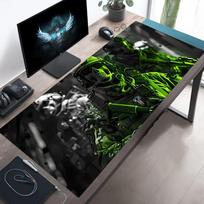 Large Mouse Pad Tactical Soldier Design NonSlip Xxl Desk Pad Gaming Accessories Stitched Edges For Home And Game For Fps Gamer 800x300x2mm gray