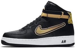 Nike Air Force 1 High NBA Black Metallic Gold 44 black