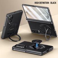 For Samsung Galaxy Z Fold 8 Wide Case Built-in Magnetic Bracket Luxurious Skin-friendly PU Leather Cover for Samsung Z Fold8 Galaxy Z Fold 8 Wide