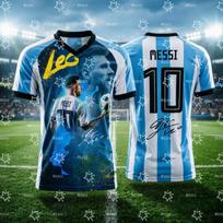 2026 Messi Argentina Team Football Jersey Match & Training Kit Summer Sports  T-Shirt Children's Clothing Tee Y2k M