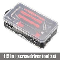 115 In 1 Precision Screwdriver Set Professional Magnetic Repair Tool Kit for Phone Computer Watch Laptop Repair gray