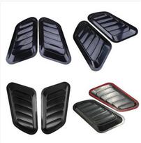 Dekoratyvinė anglies pluošto netikra oro anga automobilio gaubtui Piano Black gray