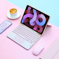 Maginė belaidė klaviatūra ir pelė iPad 9 kartos dėklui A16 iPad 10.2 7-osios 8-osios kartos dėklui iPad Pro 11 M4 Air M3 10-osios Air 5/4 Funda 10.2 7th 8th 9th Gen black