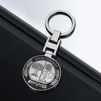 Automobilio raktų pakabukų žiedeliai Odinis emblemos raktų pakabukas Automobilio raktų pakabukas Lipdukas Mercedes Benz AMG Smart W205 C300 W203 W206 W108 W124 W126 white
