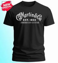 Martin & Co Guitars Logotipas Įst. 1983 m. logotipas T-shirt dovanos - JAV dydis S-5XL M black