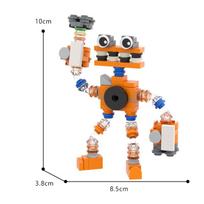LEQUMOC My Singing Wubbooxed Action Figures Monsters MOC Set Model Building Blocks Kits Toys for Gifts Toy Bricks beige