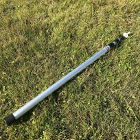 3-Section Adjustable Aluminum Alloy Telescopic Tent Pole, 2.3m Thickened Outdoor Canopy Support beige
