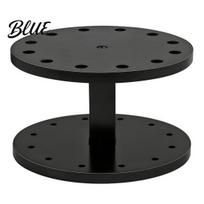 Storage for 12 Dart Acrylic Holder Stand Slots Holder Round Compact Tabletop Display Rack Space Saving Rack Game Room Sports Decor gray