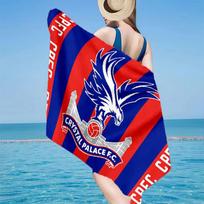 Crystal Palace Futbolo Klubo Paplūdimio Rankšluostis, Greitai Džiūstantis, Lengvai Prižiūrimas, Naudoti Tiek Sporto Salėje, Tiek Paplūdimio Atostogoms, Sporto Būtinas Gerbėjo Dovana 70cmx140cm(27x55inch)