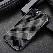 Naujas anglies pluošto BMW logotipas telefono dėklas iPhone 16 Pro 11 12 13 14 Pro 15 Pro Max 7 8 Plus XR XS MAX minkštu kraštu dangtelio lipdukas blvc18 for iPhone 12ProMax gray