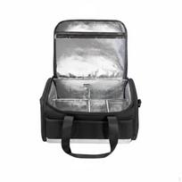 Acrylic Paint Organizer Bag WaterRepellent Case with Removable Dividers WipeWipeable Art gray