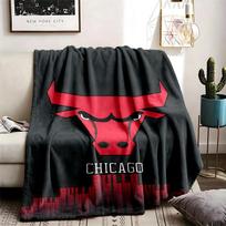 Chicago Bulls Theme Personalized Outdoor Flannel Blankets Soft And Suitable For All Seasons Perfect For Sofas Beds And Camping 80cmx120cm red