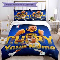 Golden State Warriors Poster Personalized Name Custom Bedding Design for Study room Breathable Duvet Cover Bedroom Decor 135cmx200cm blue