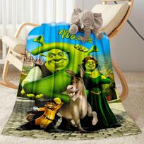 Shrek Friends Adventure Blanket Durable Comfort Suitable for Picnics Office Chair Bedding Four Seasons Universal Modern 80cmx120cm