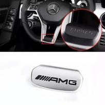 Automobilio vairo interjero ženklelis emblema lipdukai AMG Mercedes Benz W222 W223 W251 W464 GLE W206 W204 W205 W212 W213 W2211 black