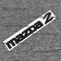 Plastikinis automobilio priekinės bagažinės emblema Mazda 2 Mazda2 blizgios juodos spalvos ženklelis 3D kėbulo keičiama lipdukas Galinės uodegos apdailos dekoracija black