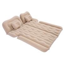 Car Air Mattress 150kg Capacity Anti Leakage Skin Friendly Inflatable SUV Bed for Camping Travel smėlis